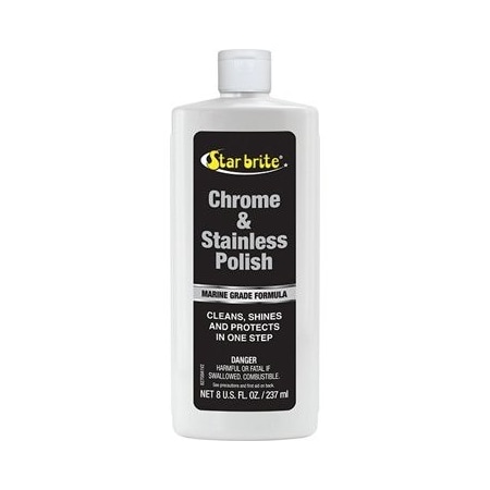 Star Brite 8Oz Chrome/Ss Polish, No 82708 82708